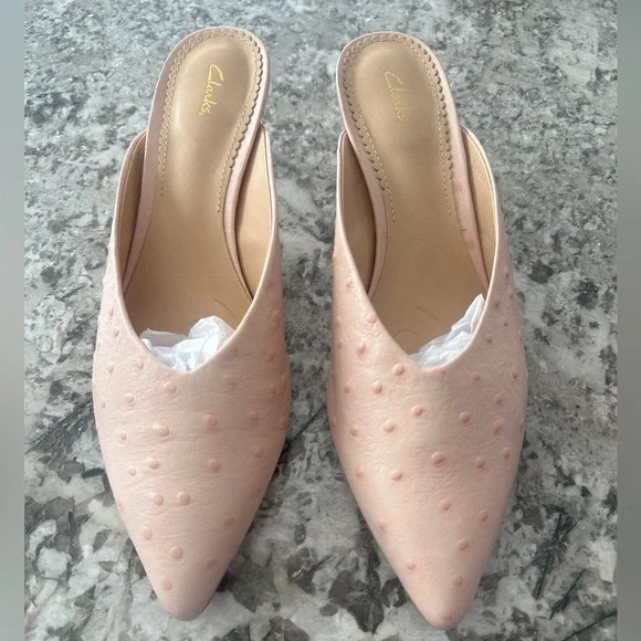 Clarks Genoa 55 Leather Mules - Picture 4 of 9